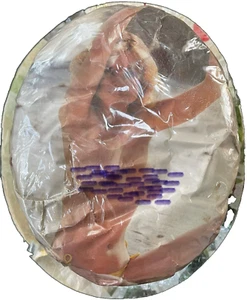 SELTENER 50ER JAHRE VINTAGE NUDE PIN UP GIRL PARTY HUT "SANDY DELIGHT" - Bild 1 von 3