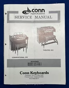 Manual de servicio original Conn Organ / Minuet 460 tipo 1 - Imagen 1 de 1