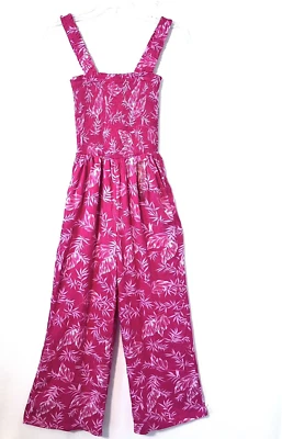 Mono Jessica Simpson Talla S Rosa Fucsia Estampado Hawaiano Sin Mangas Calado Nuevo con Etiquetas Foto 1 de 4