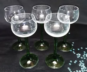 Weingläser mit grünen Fuß 5er Set Rotweinglas Vintage G 397 - Bild 1 von 8