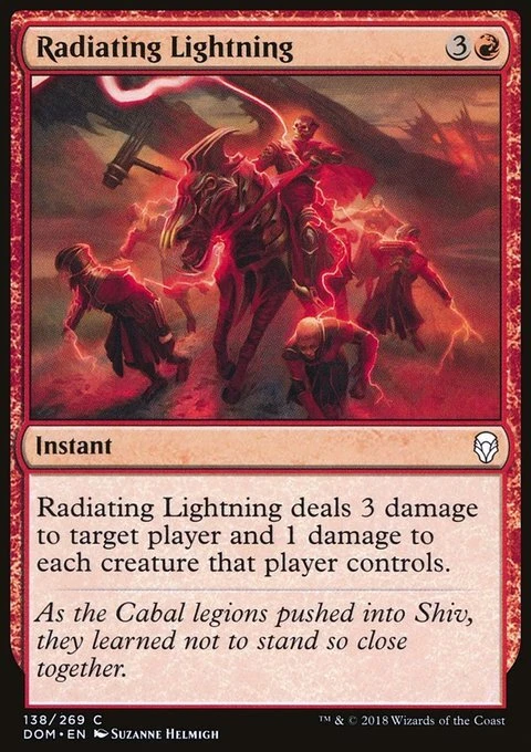 MTG Magic the Gathering Radiating Lightning (138/296) Dominaria LP - Image 1 of 1