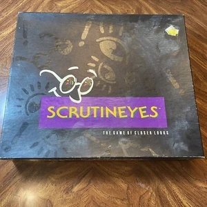 Vintage 1990's 1992 Scrutineyes The Game Of Closer Looks Mattel Hersch Complete - Picture 1 of 9