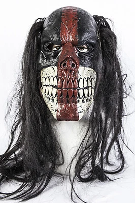 Evil Killer Voodoo Clown Halloween Maschera Vestito Costume Zombie Teschio - Immagine 1 di 4