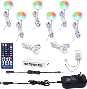 Color Changing Christmas Xmas Decor under Cabinet LED Lighting IR Remote Control - Picture 1 of 7