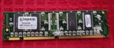 Kingston PC-133 128 MB DIMM 133 MHz SDRAM Memory (KVR133X64C3/128) - Image 1 of 3
