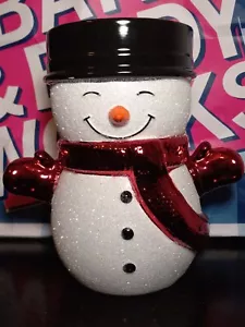 Nuevo Bath & Body Works Snowman 3Wick Portavelas Pedestal Navidad Brillo Nuevo - Imagen 1 de 19