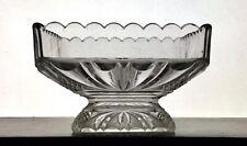 EAPG Antique RICHARDS AND HARTLEY "RICHMOND" Clear Glass Low Standard Compote