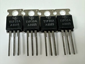 TIP30A / TRANSISTOR / TO220 / 4 PIECES - Texas Instruments Parts OEM - Picture 1 of 2