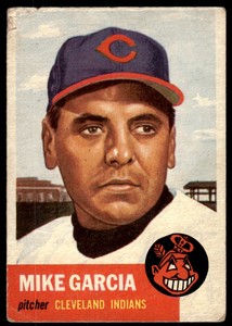 1953 Topps Set Break Mike Garcia Cleveland Indians #75