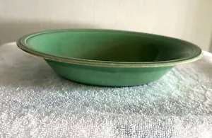 Vintage 1900er halbglas grün oval Servierschale gestempelt Edwin M. Knowles - Bild 1 von 8