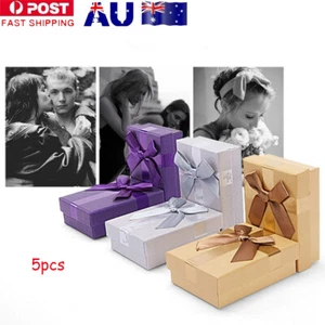 5xRing Storage Box Jewellery Gift Box Earring Necklace Display Packaging Case AU - Picture 1 of 11