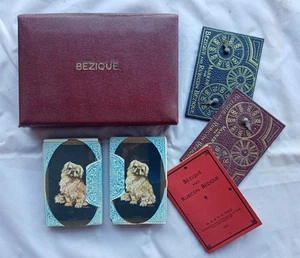 Spielkarten Bezique MINT Doppeldecks sealed Named Backs + alle Extras. dd box - Bild 1 von 3