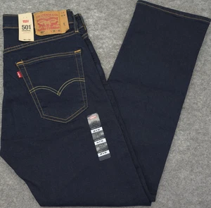 Levi's 501 XX Button Fly Shrink To Fit Herren 36x32 Dark Wash Neu mit Etikett 150 Annivs Etikett - Bild 1 von 14
