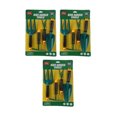 3x 4pc ABT Kids Play Pretend Gardening Tools Set Garden Kit 3Y+ - image 1 of 3