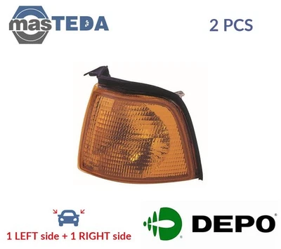 441-1505R-UE-Y INDICATOR LIGHT BLINKER LAMP PAIR LORO 2PCS FOR AUDI 80,B3 - Image 1 of 4