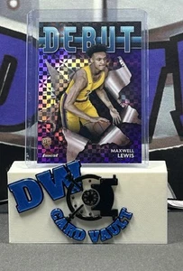 2023-24 Finest Debut Purple Checkerboard Refractor #D24 Maxwell Lewis RC #/125 - Picture 1 of 3