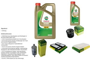 MANN Inspektionspaket 6L CASTROL EDGE 5W-30 C3 für Mazda 3 1.6 1.4 - Bild 1 von 12