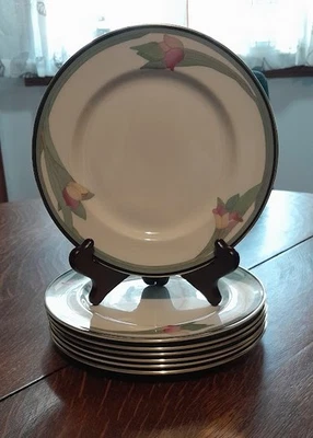 Juego de 6 platos de cena vintage Royal Doulton Vogue Collection Awakening de 10,5" Foto 1 de 3