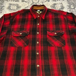 Camisa De Colección Field & Stream Shacket Hombres Grande Roja Búfalo Sombra Cuadros Hvy Franela - Imagen 1 de 22