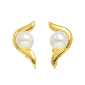 Pendientes MIKIMOTO Perla Akoya 7,0 mm Oro Amarillo 18K 750 90288384 - Imagen 1 de 6