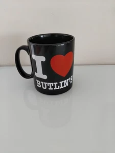 i love Butlin's black mug rare can't find on google images red heart white words - Picture 1 of 9