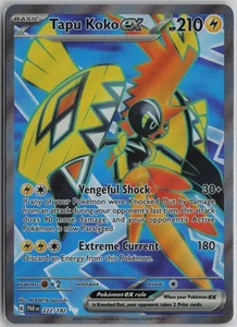 Tapu Koko ex - Ultra Rare SV04: Paradox Rift 222/182 NM - Picture 1 of 2
