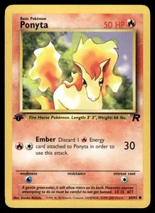 Pokemon Tcg Ponyta [1st Edition] #64 Pokemon Team Rocket NM - Picture 1 of 2