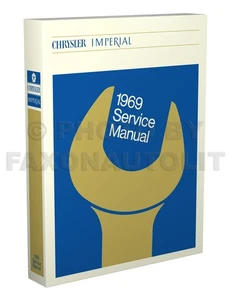1969 Chrysler Shop Manual 300 New Yorker Newport Imperial Repair Service Book - Picture 1 of 8
