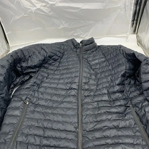 Chaqueta acolchada de plumón Eddie Bauer EB650 para hombre talla grande cremallera completa abrigo negro BU - Imagen 1 de 7