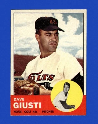 1963 Topps Set-Break #189 Dave Giusti como nuevo *GMCARDS* Foto 1 de 2
