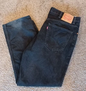 Levi's 550 Relaxed Fit Black Denim Jean Men Fits 38x29 dark wash - Picture 1 of 7