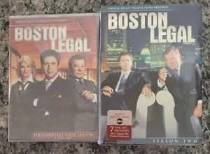 Boston Legal The Complete 1st & 2nd Season 1 & 2 NEVER TRUST STOCK PHOTOS - Picture 1 of 6