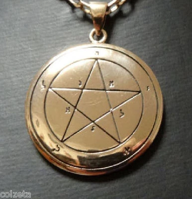 FIRST Pentacle of MERCURY pendant in BRONZE   by Peter Stone - Image 1 of 3