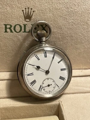 Antique Hallmarked .935 Silver Omega Pocket Watch - Running - Recently Serviced - Image 1 of 4