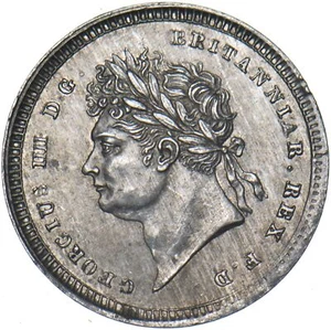 1827 Maundy Twopence - George IV British Silver Coin - Very Nice - Picture 1 of 2