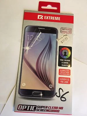 Samsung Galaxy S6 Optic SuperClear HD Screen Guard Clear Twin Pack EXSGTSG220CLE - Image 1 of 4