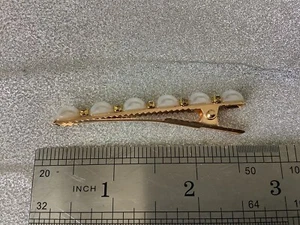 Primark Oro Brillante Brillante Diamante PERLA NOVIA FIESTA CLIP PARA EL CABELLO Garra a Presión - Imagen 1 de 6