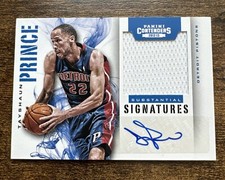 2012-13 Contenders Tayshaun Prince Substantial Signatures Jersey Patch Auto /49