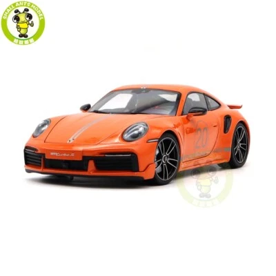 1/18 Minichamps Porsche 911 992 Turbo S 20th Anniversary Diecast Model Car Gifts - Image 1 of 4