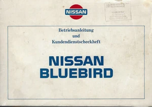 NISSAN BLUEBIRD manual de instrucciones 1987 manual de instrucciones T12 manual BA - Imagen 1 de 1