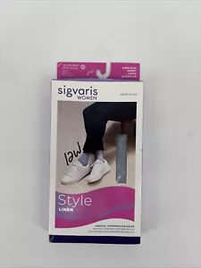 Sigvaris Motion Women’s Knee-High Compression Socks 20-30mmHg Medium Long Denim - Picture 1 of 4