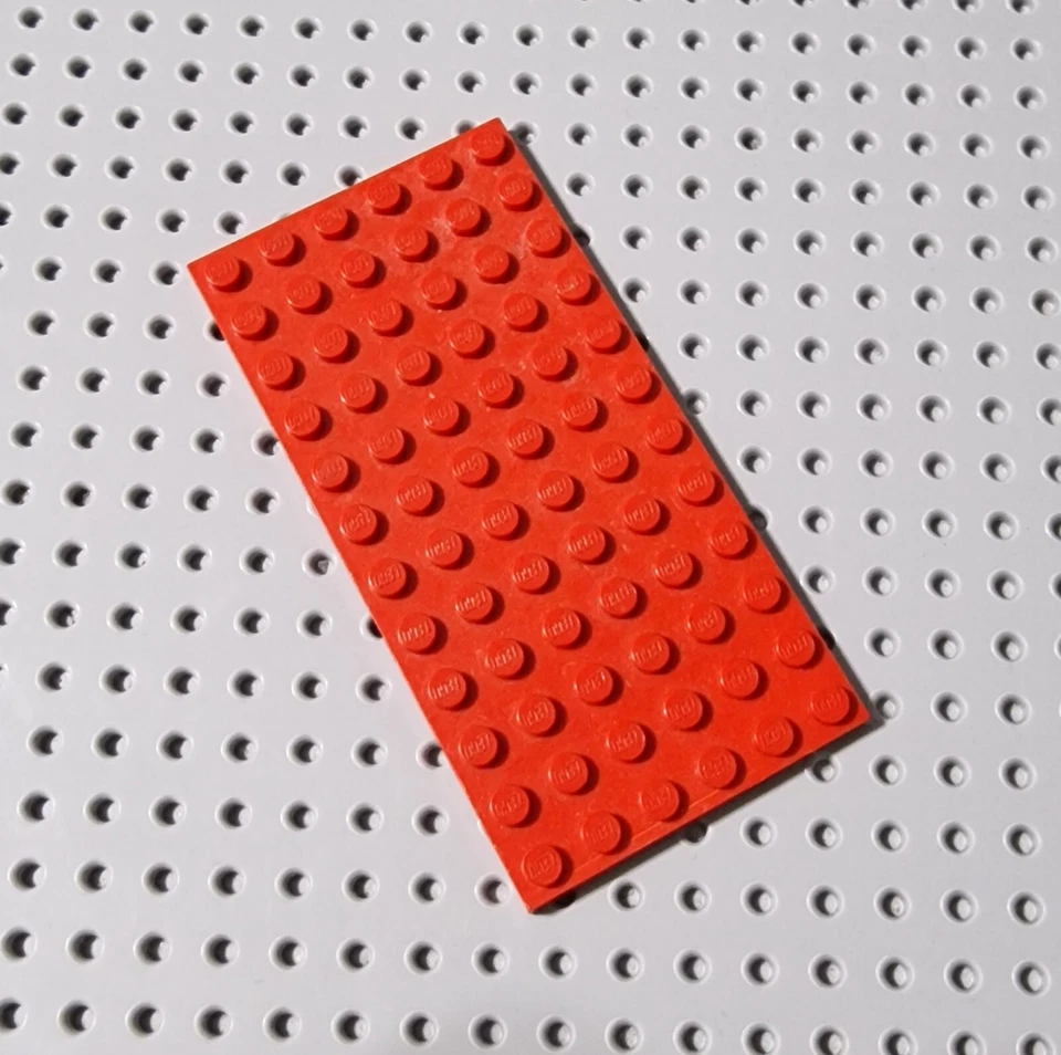 LEGO Platte Bauplatte Basisplatte Flach 1 stk Rot 6x12 Red Plate 3028 R2 - Bild 1 von 1