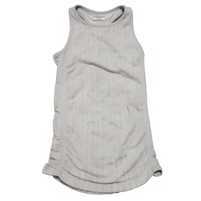 Camiseta sin mangas Athleta para mujer pequeña gris a rayas sin mangas acanalada ajustada Foto 1 de 4