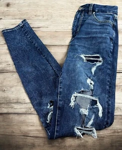 American Eagle Curvy Super Hi-Rise Jegging Jeans Gr. 0 Distressed Torn Dream Jeans - Bild 1 von 6