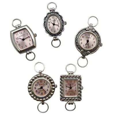 Assorted Solid bar Silver or Color Watch Faces 5 PCs Pack - Image 1 of 4