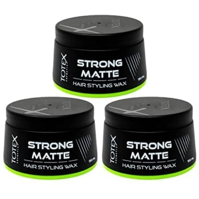 TOTEX Hair Styling Wax | Strong Matte | Strong Hold Natural Look (Pack Of 3)