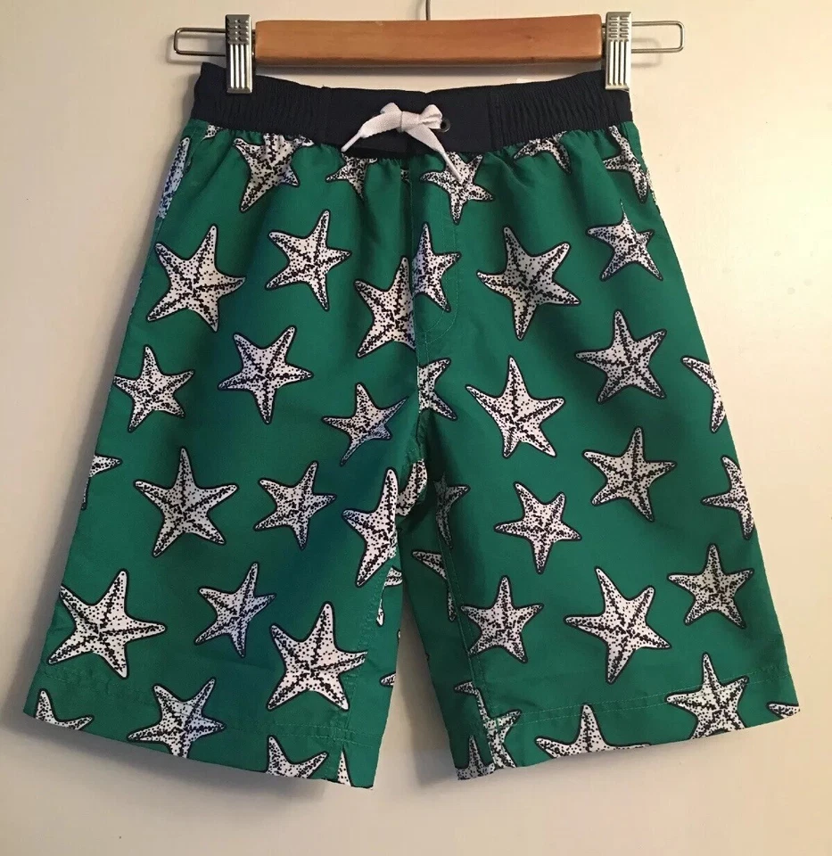 NUEVO CON ETIQUETAS HANNA DIFFERENTSON Niños Bañador Board Shorts Forrado Verde Estrella de Mar Talla 6-7 Foto 1 de 4