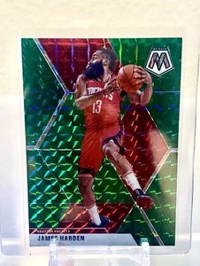 2019-20 Panini Mosaic James Harden GREEN RED Prizm Card #114 Rockets - Picture 1 of 2