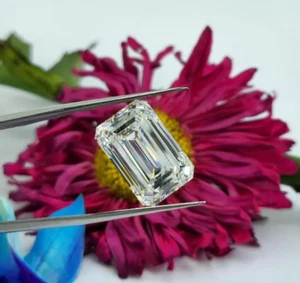 2CT Lab Grown Diamond STONE EMERAL SHAPE NATURAL D COLOR CERTIFIED - Picture 1 of 9