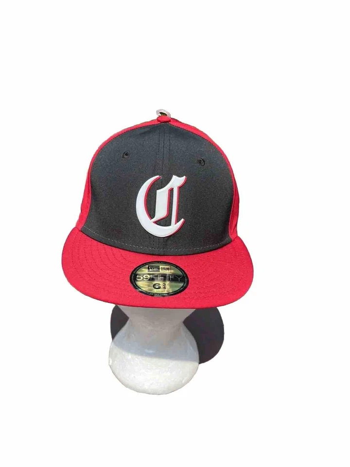 Cincinnati Reds Era Hat 5950 59fifty 6 3/4 Red Black Baseball Fitted Cap